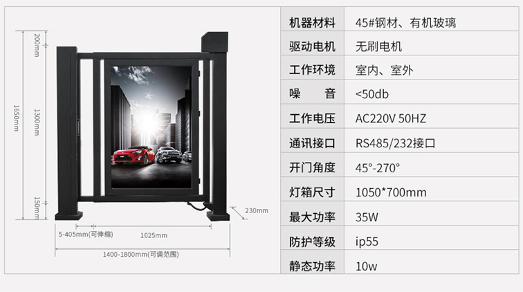 廣告自動小門,自動廣告小門,小區廣告小門